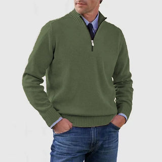 LAURENT MONACO | PULL ÉLÉGANT HOMME À MI-ZIP