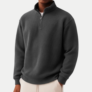 LAURENT MONACO | PULL EN MAILLE À COL ZIPPÉ POUR HOMME