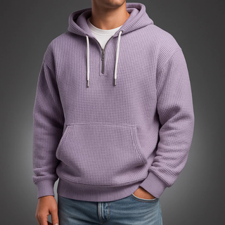 LAURENT MONACO | SWEAT À CAPUCHE EN MAILLE WAFFLE POUR HOMME
