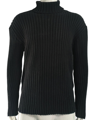 LAURENT MONACO | PULL À COL ROULEAU EN MAILLE COULISSÉE POUR HOMMES