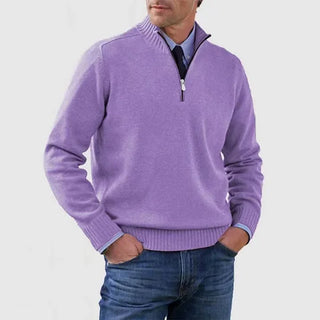 LAURENT MONACO | PULL ÉLÉGANT HOMME À MI-ZIP