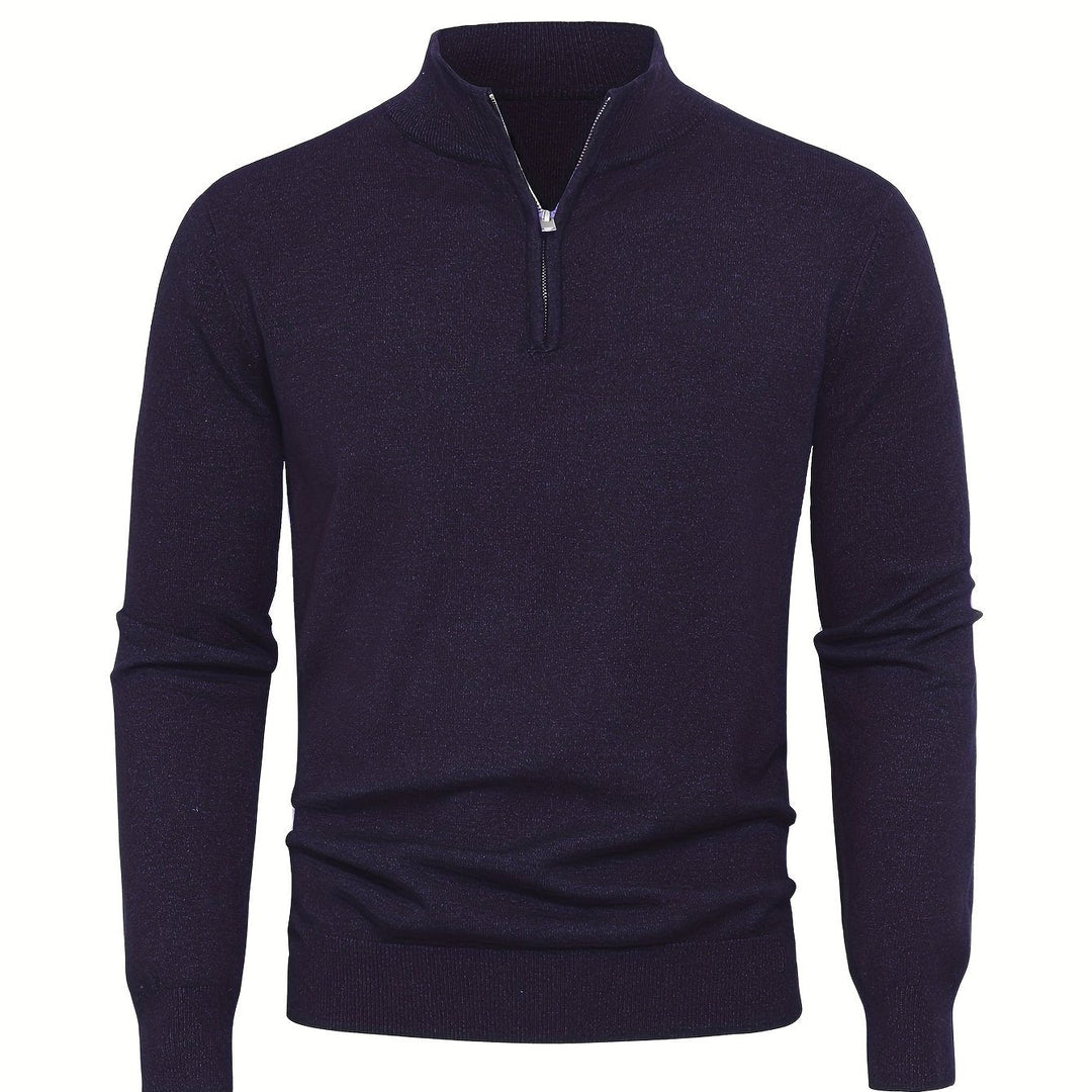 LAURENT MONACO | PULL À COL ZIP POUR HOMMES