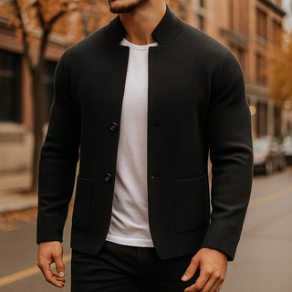 LAURENT MONACO | CARDIGAN EN LAINE TRICOTÉE FOR MEN