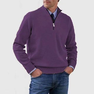 LAURENT MONACO | PULL ÉLÉGANT HOMME À MI-ZIP