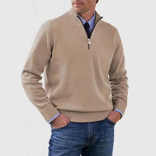 LAURENT MONACO | PULL ÉLÉGANT HOMME À MI-ZIP