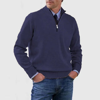 LAURENT MONACO | PULL ÉLÉGANT HOMME À MI-ZIP