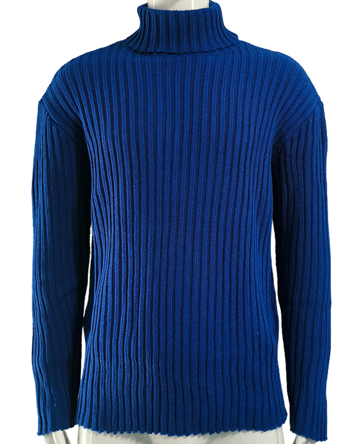 LAURENT MONACO | PULL À COL ROULEAU EN MAILLE COULISSÉE POUR HOMMES