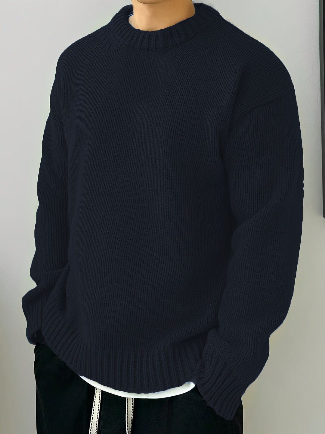 LAURENT MONACO | PULL EN MAILLE À COL ROND POUR HOMMES