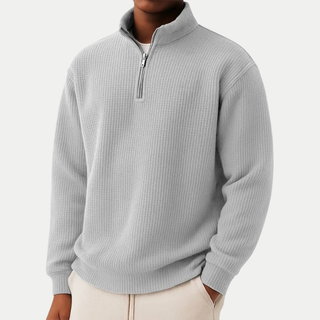 LAURENT MONACO | PULL EN MAILLE À COL ZIPPÉ POUR HOMME