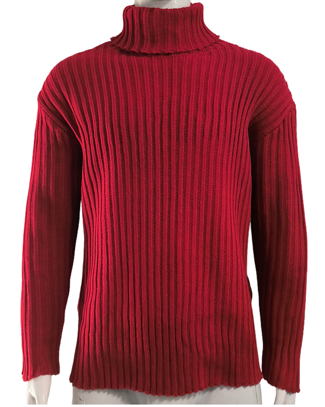 LAURENT MONACO | PULL À COL ROULEAU EN MAILLE COULISSÉE POUR HOMMES