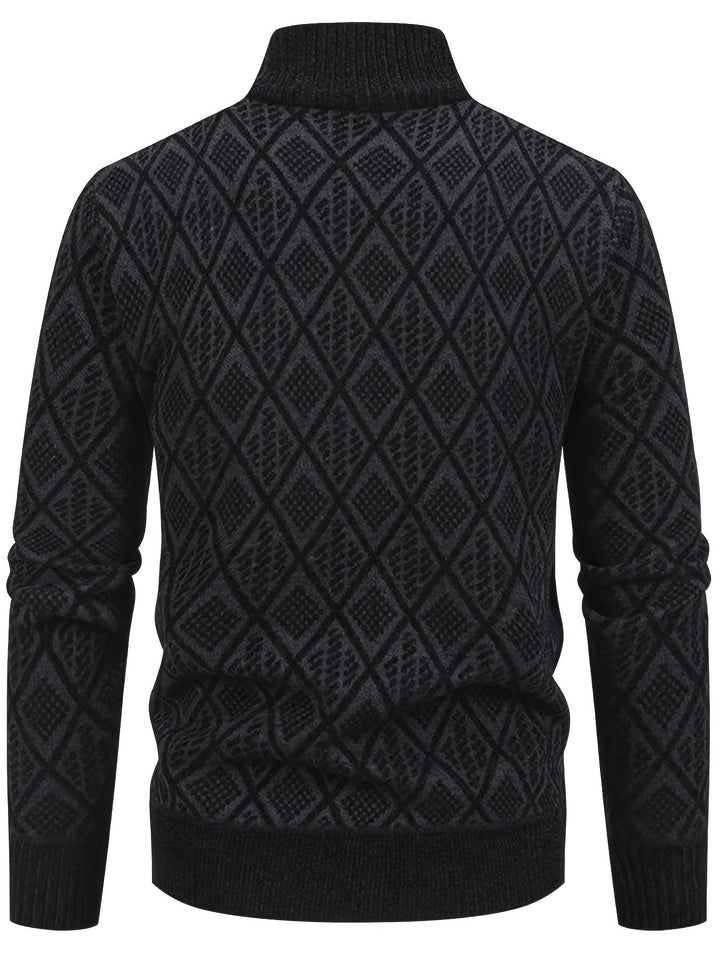 LAURENT MONACO | PULL EN MAILLE GÉOMÉTRIQUE POUR HOMMES