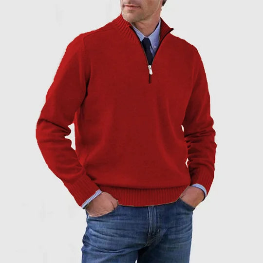 LAURENT MONACO | PULL ÉLÉGANT HOMME À MI-ZIP
