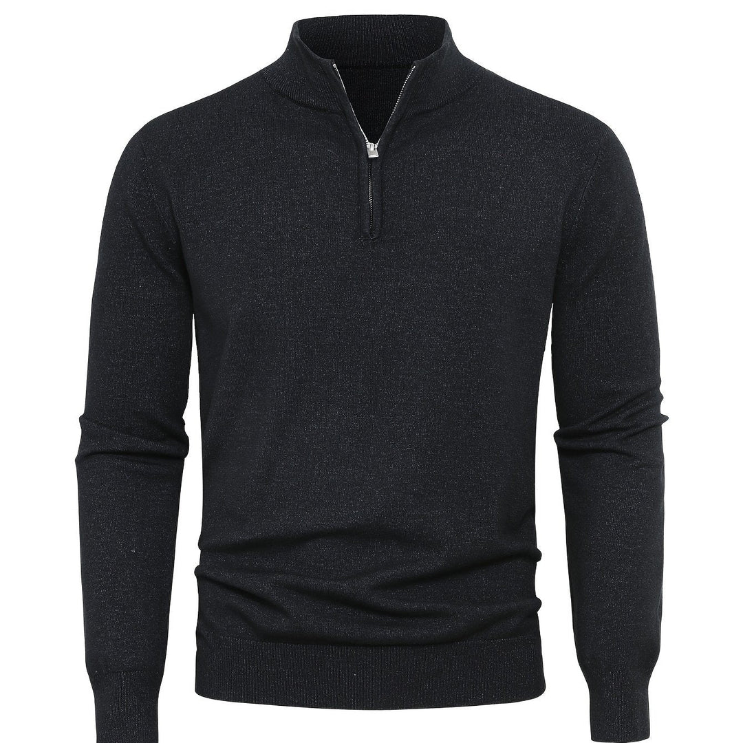 LAURENT MONACO | PULL À COL ZIP POUR HOMMES