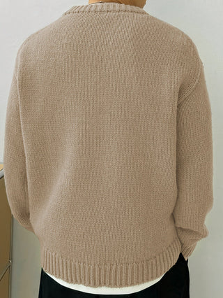 LAURENT MONACO | PULL EN MAILLE À COL ROND POUR HOMMES