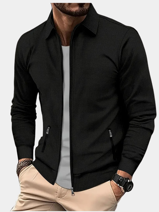 LAURENT MONACO | CARDIGAN À COL HAUT ET FERMETURE ÉCLAIR POUR HOMMES