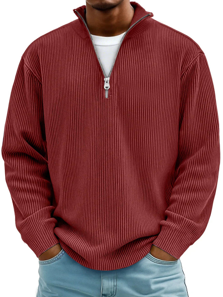 LAURENT MONACO | PULL TENDANCE AVEC ZIP MOYEN HOMME