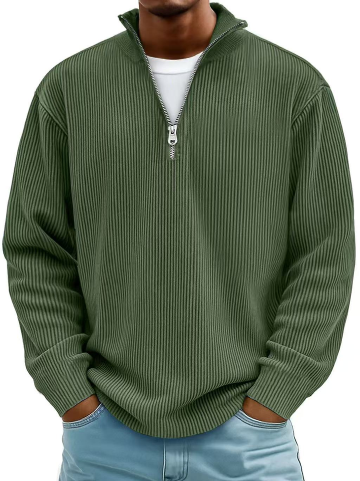 LAURENT MONACO | PULL ZIPPÉ CHALEUR LÉGÈRE POUR HOMMES