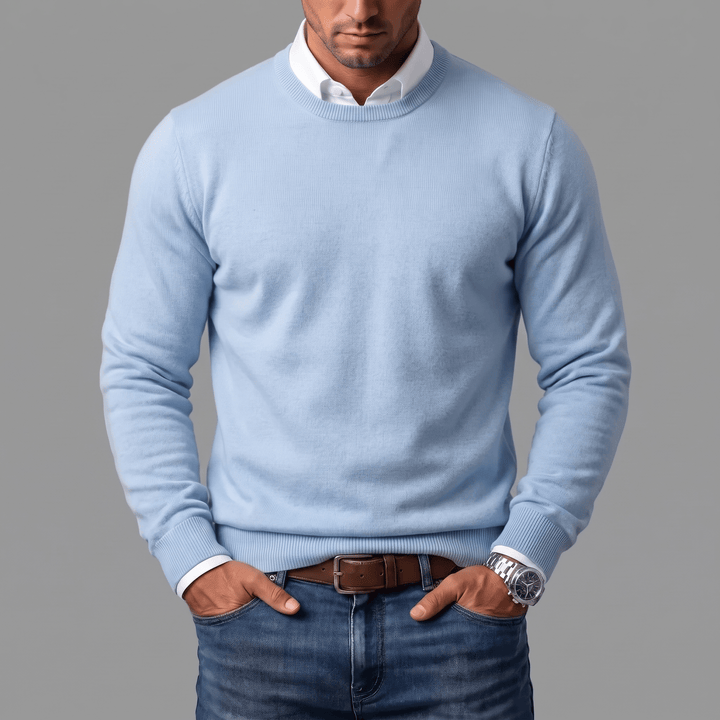 LAURENT MONACO | PULL À CÔTES CLASSIQUE POUR HOMMES