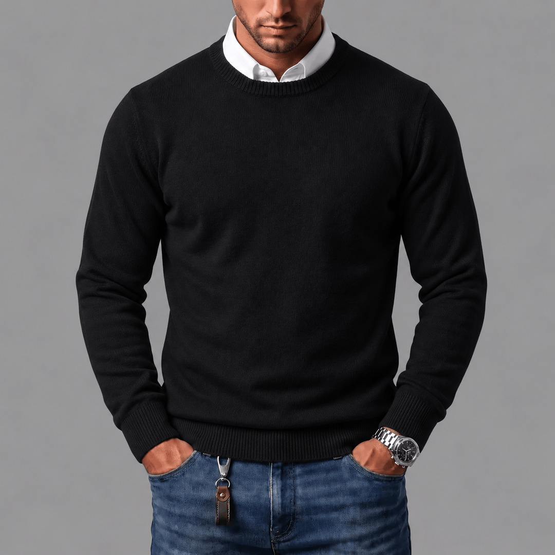 LAURENT MONACO | PULL À CÔTES CLASSIQUE POUR HOMMES