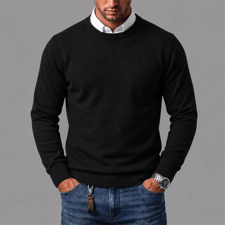 LAURENT MONACO | PULL À CÔTES CLASSIQUE POUR HOMMES