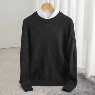 LAURENT MONACO | Pull Argyle en Cachemire