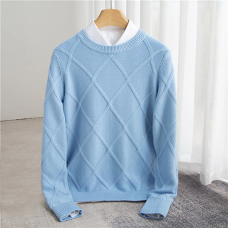 LAURENT MONACO | Pull Argyle en Cachemire