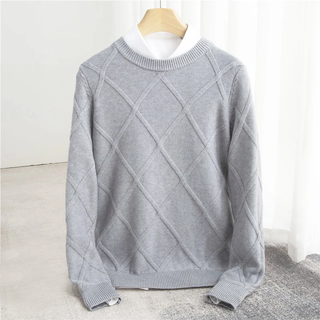 LAURENT MONACO | Pull Argyle en Cachemire