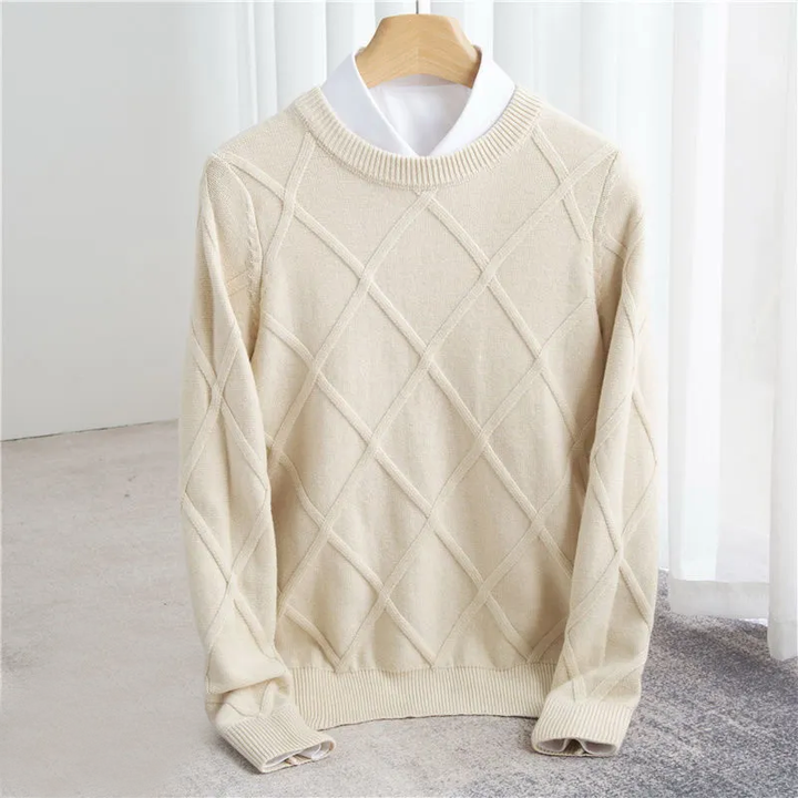 LAURENT MONACO | Pull Argyle en Cachemire