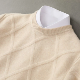 LAURENT MONACO | Pull Argyle en Cachemire