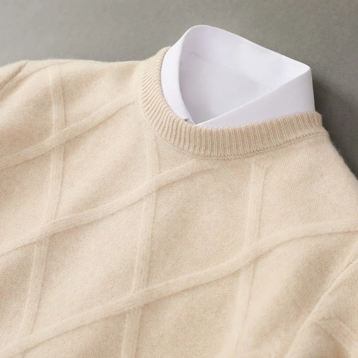 LAURENT MONACO | Pull Argyle en Cachemire