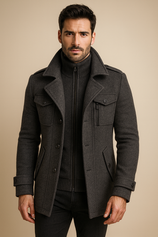 LAURENT MONACO | MANTEAU D'HIVER LONG POUR HOMME