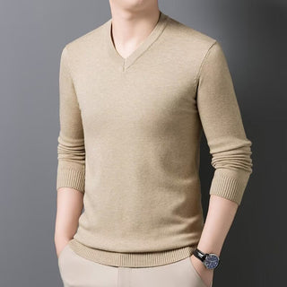 LAURENT MONACO | PULL EN MAILLE À COL EN V POUR HOMMES