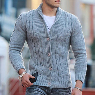 LAURENT MONACO | CARDIGAN EN MAILLE TEXTURÉE POUR HOMMES