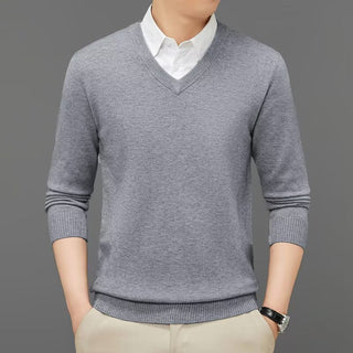 LAURENT MONACO | PULL EN MAILLE À COL EN V POUR HOMMES