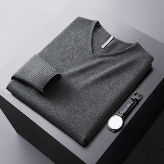 LAURENT MONACO | PULL EN V EN FIBRES NOBLES POUR HOMME
