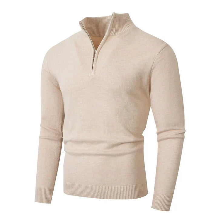 LAURENT MONACO | PULL EN MAILLE À DEMI-FERMETURE ÉCLAIR POUR HOMMES