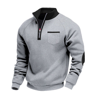 LAURENT MONACO | PULL EN POLAIRE AVEC MOITIÉ ZIP POUR HOMME