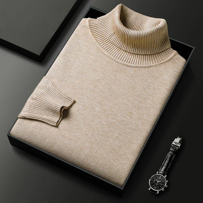 LAURENT MONACO | PULL EN MAILLE À COL ROULÉ POUR HOMME