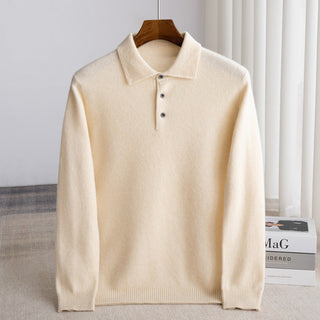 LAURENT MONACO | PULL POLO HOMME CLASSIQUE (laine haut de gamme)