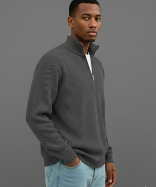 LAURENT MONACO | PULL DEMI-ZIP POUR HOMME
