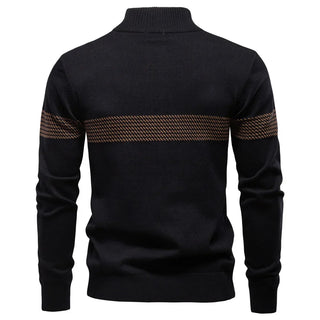 LAURENT MONACO | PULL CLASSIQUE EN MAILLE DEMI-ZIP POUR HOMME