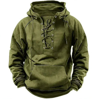 LAURENT MONACO | SWEAT À CAPUCHE VIKING À LACETS POUR HOMME