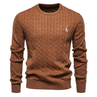 LAURENT MONACO | PULL À MAILLES TRESSÉES POUR HOMMES