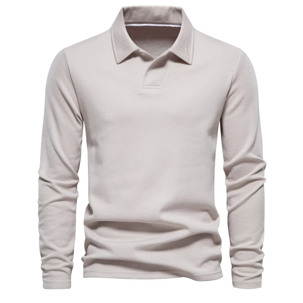 LAURENT MONACO | POLO À MANCHES LONGUES POUR HOMMES