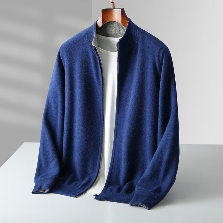 LAURENT MONACO | CARDIGAN ZIPPÉ EN MAILLE POUR HOMME