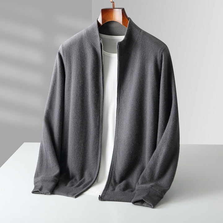 LAURENT MONACO | CARDIGAN ZIPPÉ EN MAILLE POUR HOMME