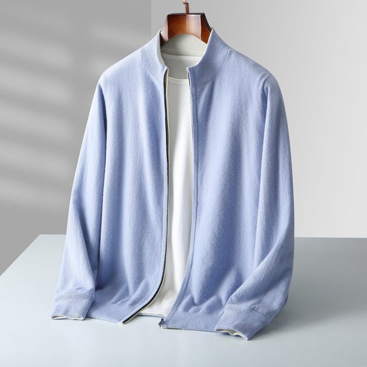 LAURENT MONACO | CARDIGAN ZIPPÉ EN MAILLE POUR HOMME
