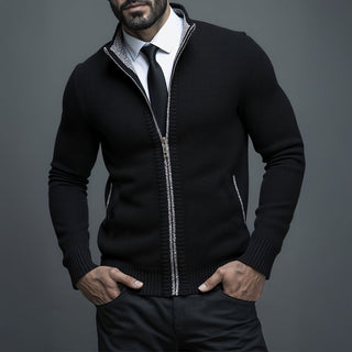 LAURENT MONACO | GILET HOMME LUXE AVEC FERMETURE ÉCLAIR