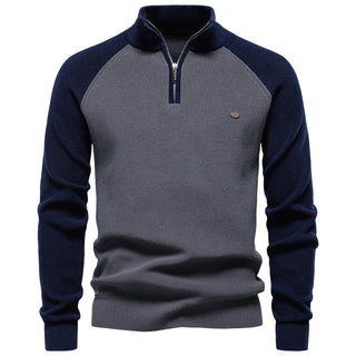LAURENT MONACO | PULL QUART ZIP POUR HOMME