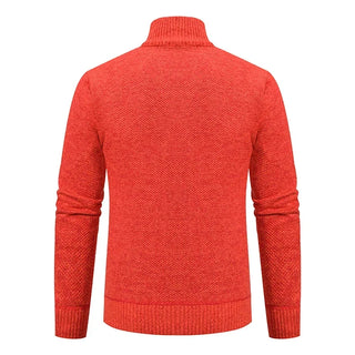 LAURENT MONACO | PULL À ZIP EN MAILLE COURRUE POUR HOMMES